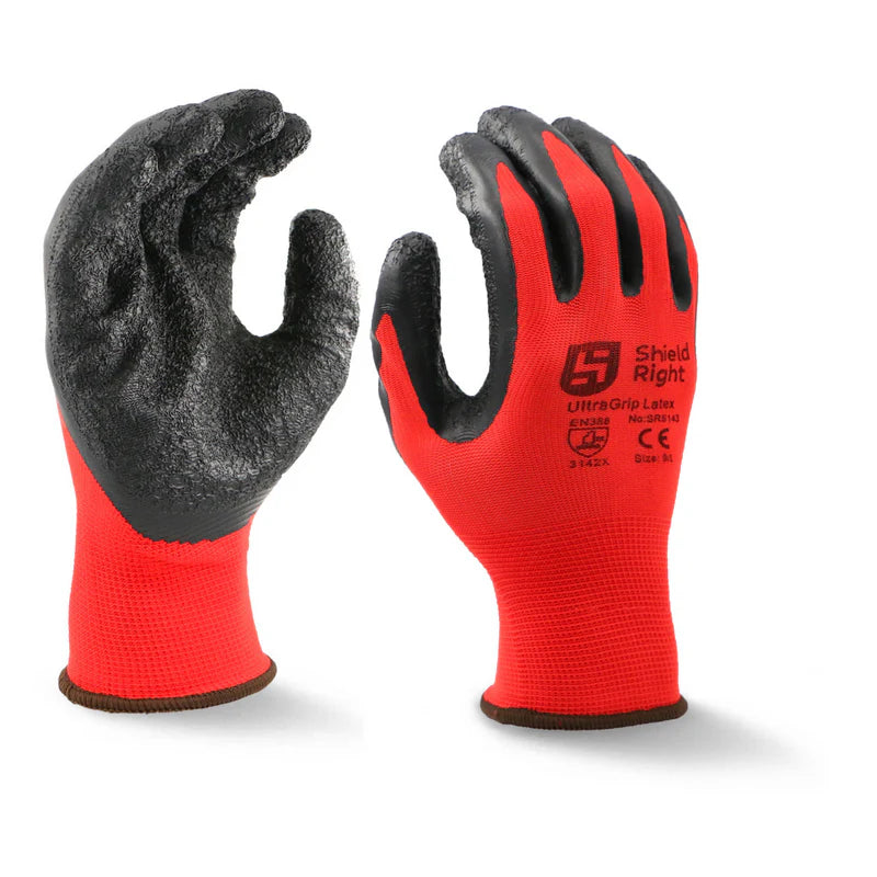 Latex Grip Work Gloves