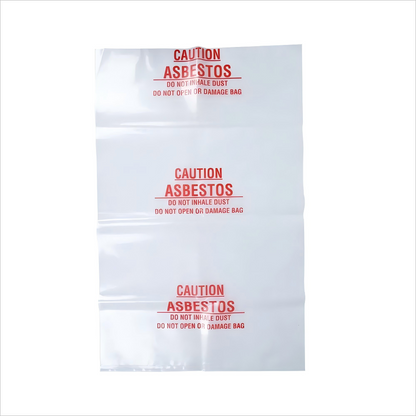 Asbestos Printed Disposal Bags 900x600mm 200um - Carton of 50