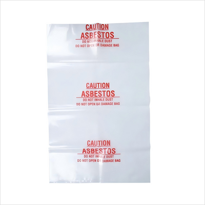 Asbestos Printed Disposal Bags 900x600mm 200um - Carton of 50