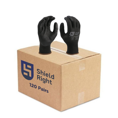 Shieldright DuraFlex Sandy Nitrile Coated Gloves - Carton of 120 Pairs
