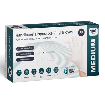 Clear Vinyl Powder Free Disposable Gloves