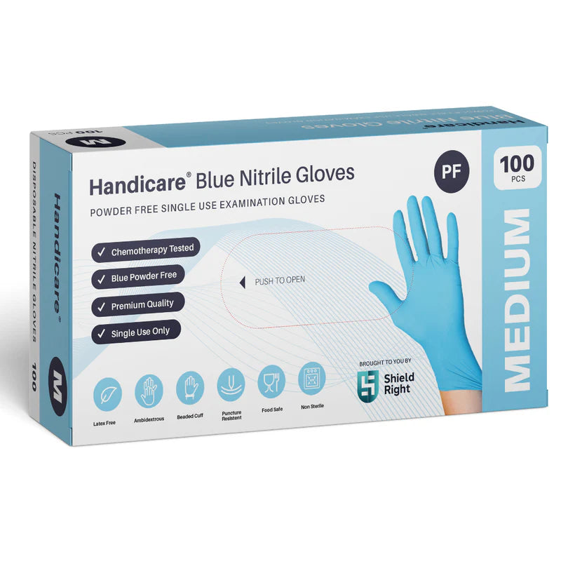 Blue Disposable Nitrile Gloves