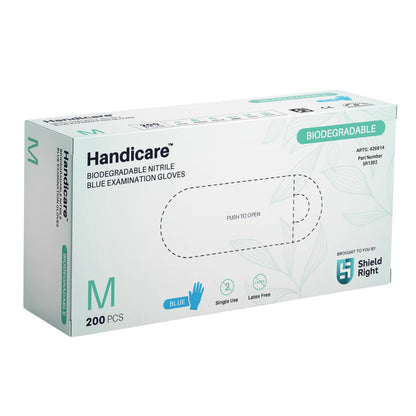 Biodegradable Blue Nitrile Examination Gloves