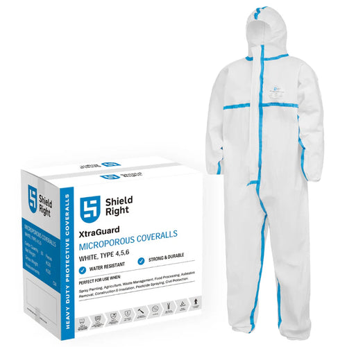 Microporous Max Coveralls Type 4/5/6 White - Carton of 50 — Safehaus PPE Australia