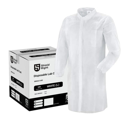 Disposable Lab Coats Non-Woven Double Stitched