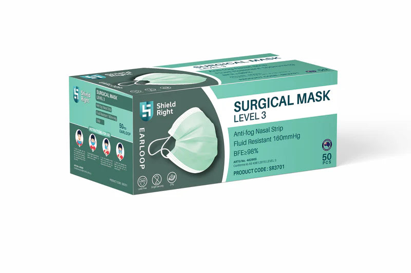 Level 3 Surgical Face Masks Earloops - Carton of 1000