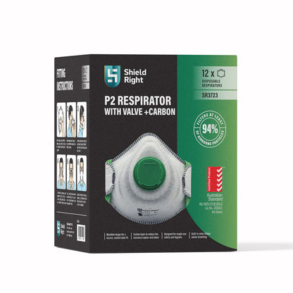 P2 Moulded Respirator Valved with Carbon Filter