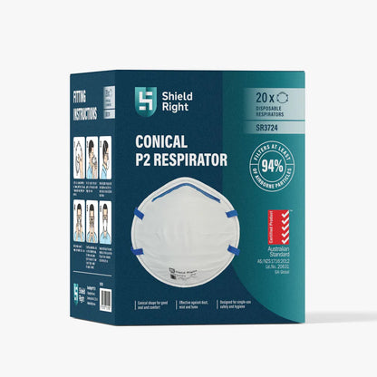 P2 Conical Disposable Respirator Non-Valved