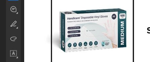 Clear vinyl powder free disposable gloves box — Safehaus PPE Australia