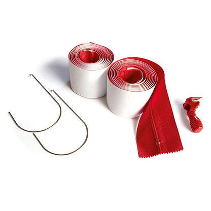 Containment Wall Zips - 2 Pack | Heavy Duty Self-Adhesive Asbestos Containment Barrier for Mould Remediation